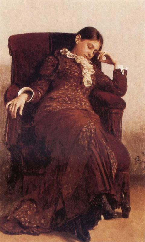 llya Yefimovich Repin Portrait of Vera Alekseevna Repina oil painting picture